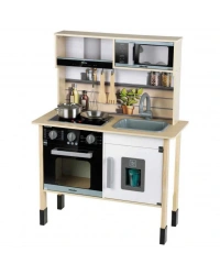Sesli ve Işıklı Aksesuarlı Ahşap Mutfak Seti