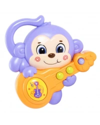 Sesli ve Işıklı Gitar Çalan Maymun