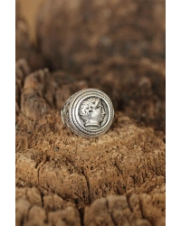 Sezar Figürlü Ayarlanabilir Erkek Yüzük