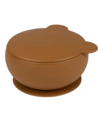 Silikon Kapaklı Kase Woody Brown