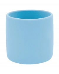 Silikon Mini Bardak Mineral Blue