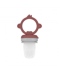 Silikon Püre Meyve Sebze Emziği Velvet Rose / Powder Grey