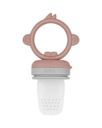 Silikon Püre Meyve Sebze Emziği Woody Brown / Powder Grey