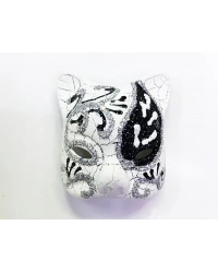 Siyah Renk İşlemeli Seramik Malzemeden İmal Venedik Kedi Model Magnet