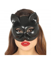 Siyah Renk Lüks Kedi Maskesi 12x13 cm NessiWorld