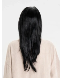 Siyah Renk Uzun Parti Peruğu