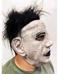 Siyah Saçlı Michael Myers Lateks Yüze Tam Yapışan Et Maske Korku Maskesi NessiWorld