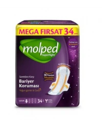 SüperNight Uzun Ped Mega 34 Adet