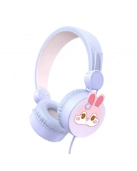 Tavşan Desenli Mikrofonlu Kulak Üstü Kulaklık