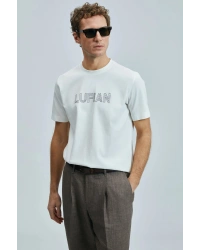 Thınk Modern Grafik T- Shirt Kırık Beyaz