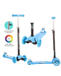 Torutoys Mavi Twist Işıklı Scooter