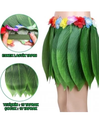 Tropikal Esintili Hawaii Yapraklı Parti Eteği Yetişkin Boy