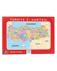 Türkiye Haritası Frame Puzzle 35 Parça