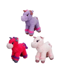 Unicorn Renkli Peluş At 28 cm. 1 Adet Fiyatıdır