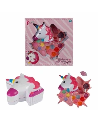 Unicorn Şekilli 3 Katlı Makyaj Güzellik Seti