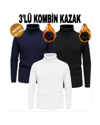 unisex balıkçı yaka kaşkorse triko boğazlı kazak