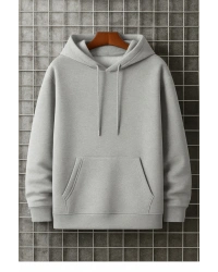 Unisex Kapüşonlu Oversize Basic Hoodie Sweatshirt