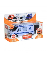 V001-2 V3 V004  Kumandalı Sesli Işıklı Polis Arabası-Jandarma-Ambulans-İtfaiye 1:18