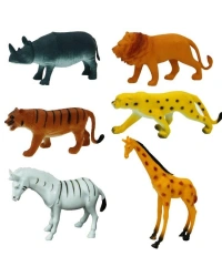 Vahşi Hayvanlar Poşetli 6lı Hayvan Oyun Seti