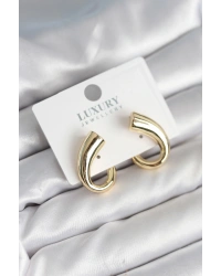 Vintage Model Gold Renk Kadın Küpe