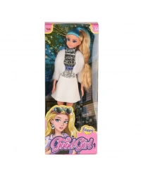 WG-115521  Ceketli Çizmeli Renkli Saçlı Bebek 29 cm -Vardem Oyuncak