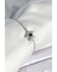 Yıldız Model Asansörlü Gümüş Renk Kadın Bileklik