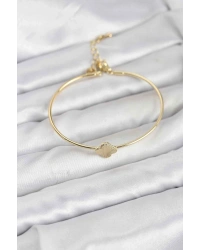 Yonca Model Gold Renk Kadın Bileklik