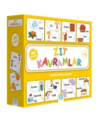 Zıt Kavramlar Eğitici Oyun Kartları