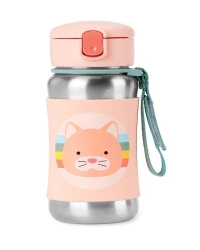 Zoo Pipetli Paslanmaz Çelik Suluk 350 ml Kedi