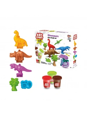 03996 Art Craft Dinozorlar Hamur Set 168 Gr -Fentoys