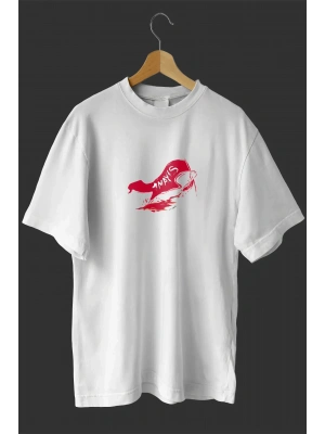 1 Mayıs Emekçilerimiz İçin Özel Tasarım 1 Mayıs Baskılı T-shirt - Beyaz