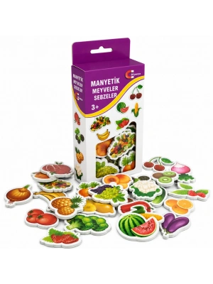 1307 Manyetik Meyveler - Sebzeler / +3 yaş