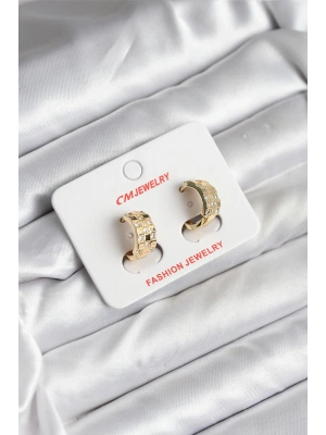 14K Gold Renk Kaplama CM Kadın Küpe