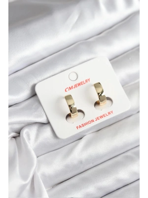 14K Gold Renk Kaplama CM Kadın Küpe