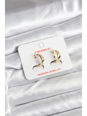 14K Gold Renk Kaplama CM Kadın Küpe