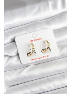 14K Gold Renk Kaplama CM Kadın Küpe