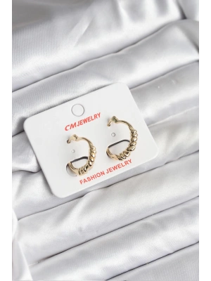 14K Gold Renk Kaplama CM Kadın Küpe