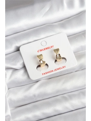 14K Gold Renk Kaplama CM Kadın Küpe