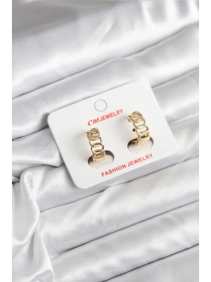 14K Gold Renk Kaplama Samanyolu Model CM Kadın Küpe