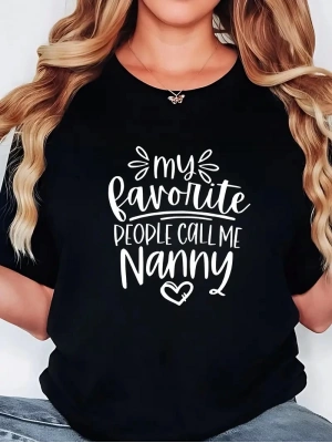 20/1 Penye Compack Baskılı Oversize Bisiklet Yaka Kısa Kol T-shirt - Siyah