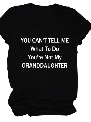 20/1 Penye Compack Baskılı Oversize Kısa Kol Bisiklet Yaka T-shirt - Siyah