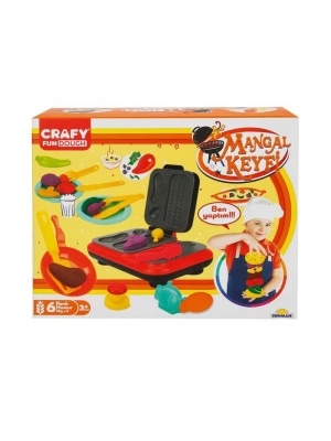 2052 Crafy Mangal Keyfi Oyun Hamuru Seti 300 g 22 Parça