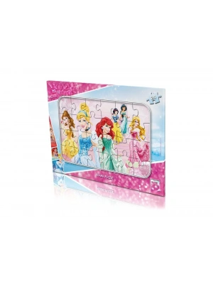 24 Parça  Princess Frame Puzzle