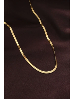 316L Çelik Altın Renk 60 cm İtalyan Zincir Kolye