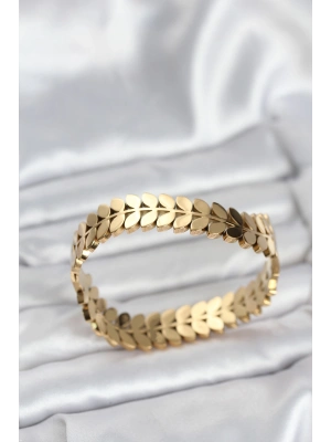 316L Çelik Başak Model Kadın Kelepçe Bileklik