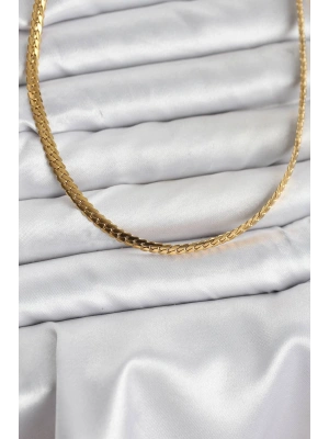 316L Çelik Gold Renk Zincir Kadın Kolye