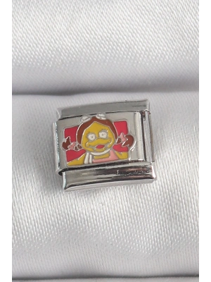 316L Çelik Gümüş Renk Renkli Çocuk İşlemeli Nomination Charm