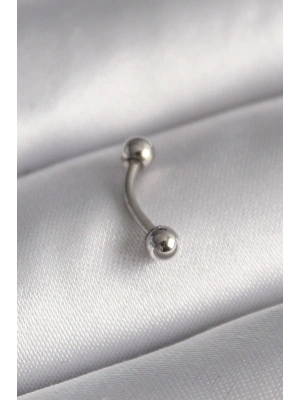 316L Çelik Gümüş Renk Topçuk Model Piercing