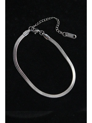 316L Çelik İtalyan Model Gümüş Renk Erkek Bileklik