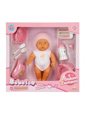 3823 Bakım Zamanı Sesli Gülen Ağlayan Bebek 32 cm -NessiWorld